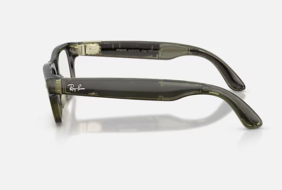 Умные очки Ray-Ban *Meta Blayzer -GEN 2 (Shiny Transparent Dark Olive/Demo Lens) Умные очки Ray-Ban *Meta Blayzer -GEN 2 (Shiny Transparent Dark Olive/Demo Lens)